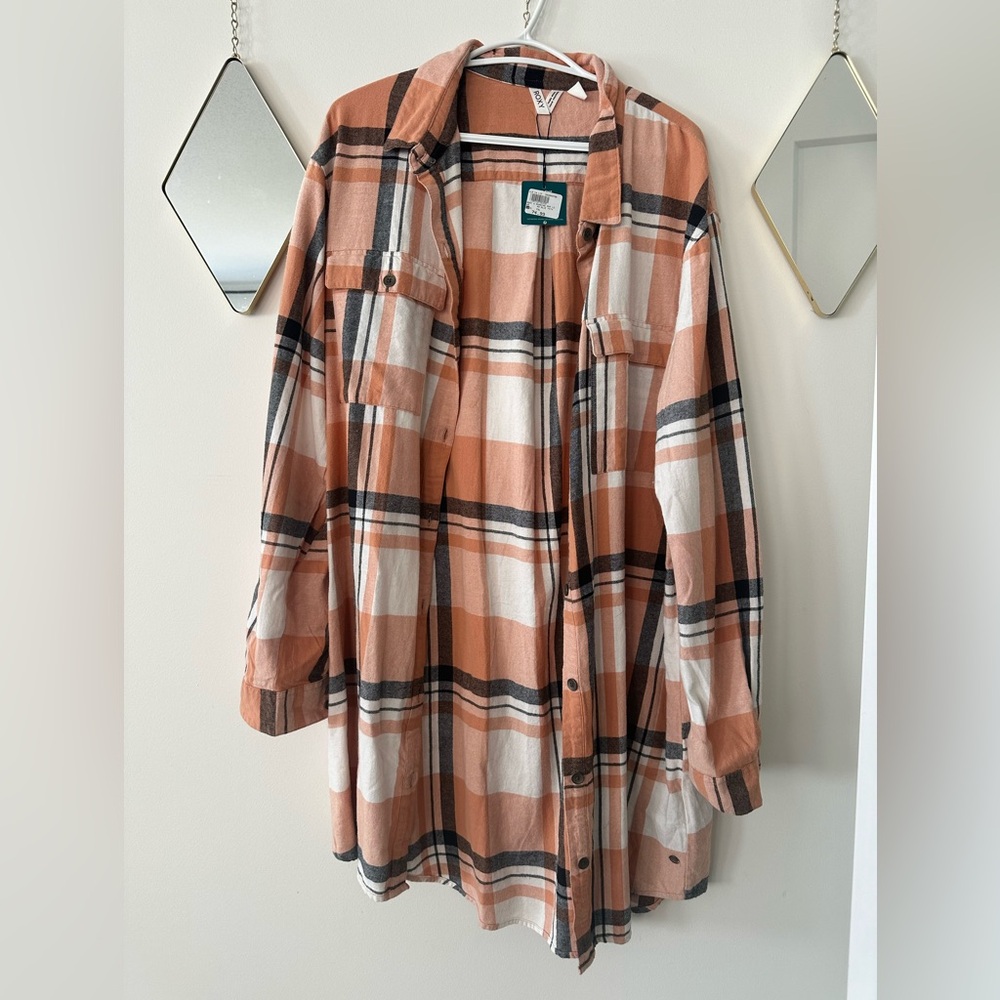 Roxy Long flannel dress/cardigan